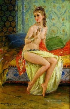Beautiful Girl KR 029 Impressionist nude Oil Paintings